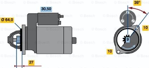 BOSCH 0 001 106 409 - Motorino d'avviamento www.autoricambit.com