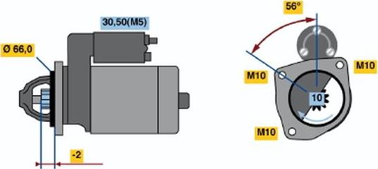 BOSCH 0 001 108 400 - Motorino d'avviamento www.autoricambit.com