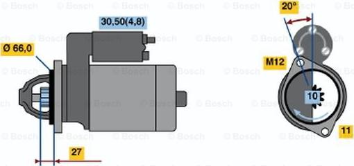 BOSCH 0 001 108 415 - Motorino d'avviamento www.autoricambit.com