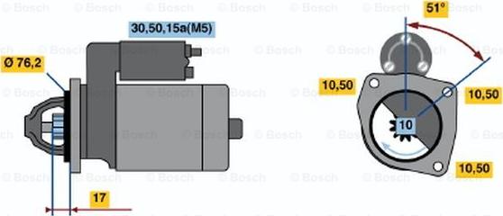 BOSCH 0 001 108 020 - Motorino d'avviamento www.autoricambit.com