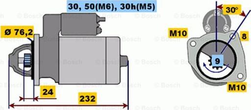 BOSCH 0 001 108 190 - Motorino d'avviamento www.autoricambit.com