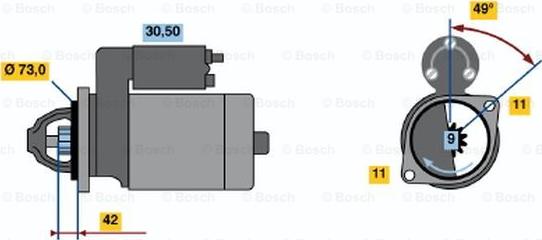 BOSCH 0 001 108 144 - Motorino d'avviamento www.autoricambit.com