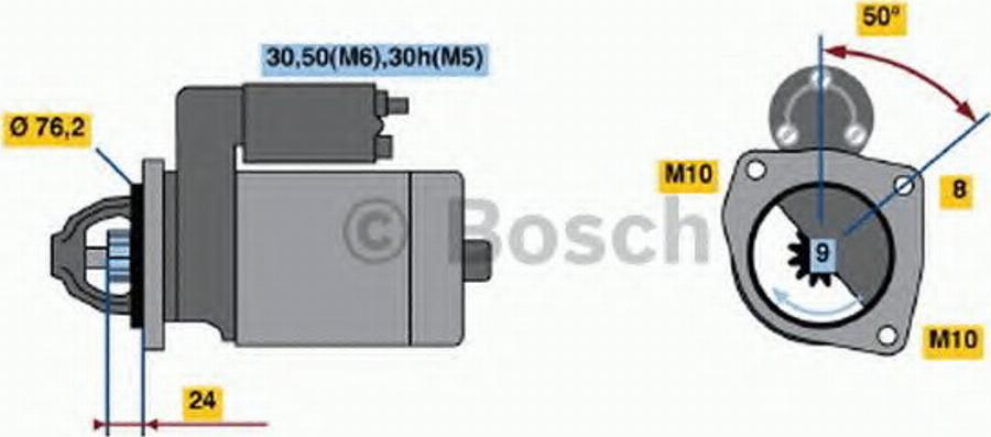 BOSCH 0 001 108 169 - Motorino d'avviamento www.autoricambit.com