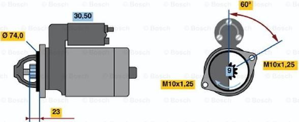 BOSCH 0 001 108 118 - Motorino d'avviamento www.autoricambit.com