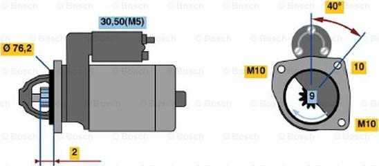 BOSCH 0 001 108 189 - Motorino d'avviamento www.autoricambit.com