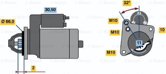 BOSCH 0 001 108 182 - Motorino d'avviamento www.autoricambit.com