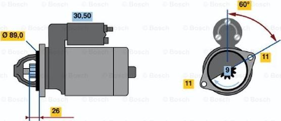 BOSCH 0 001 108 131 - Motorino d'avviamento www.autoricambit.com