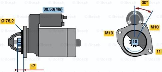 BOSCH 0 001 108 121 - Motorino d'avviamento www.autoricambit.com