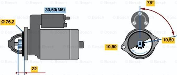 BOSCH 0 001 108 178 - Motorino d'avviamento www.autoricambit.com