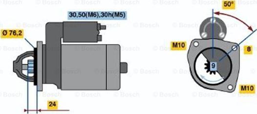 BOSCH 0 001 108 245 - Motorino d'avviamento www.autoricambit.com