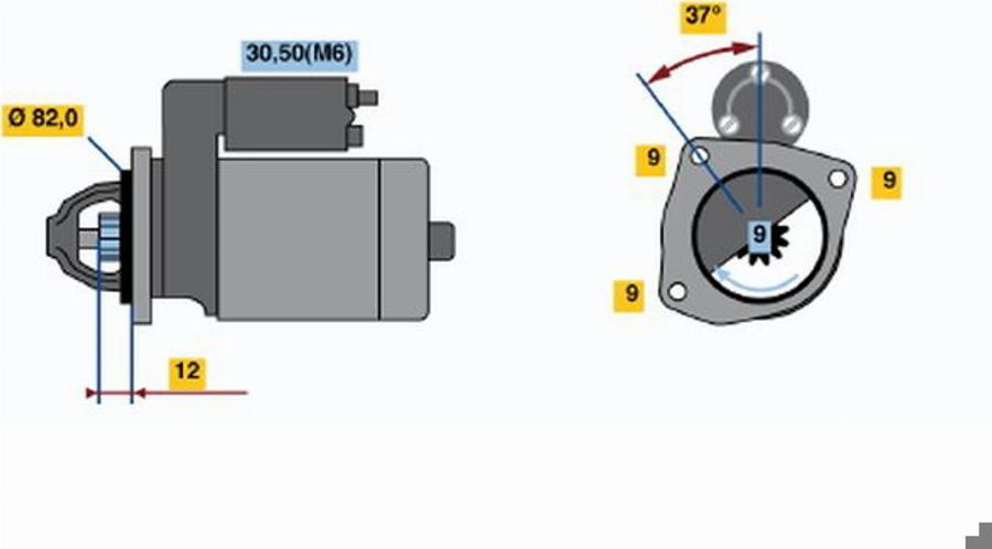 BOSCH 0 001 108 204 - Motorino d'avviamento www.autoricambit.com