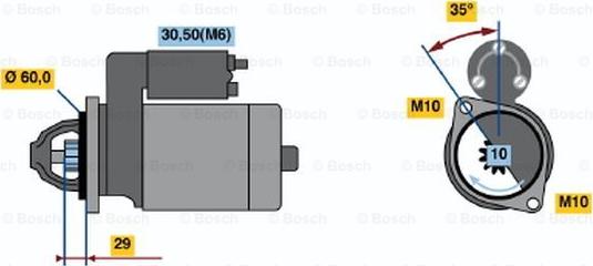 BOSCH 0 986 021 290 - Motorino d'avviamento www.autoricambit.com