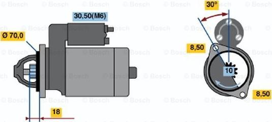 BOSCH 0 001 108 217 - Motorino d'avviamento www.autoricambit.com