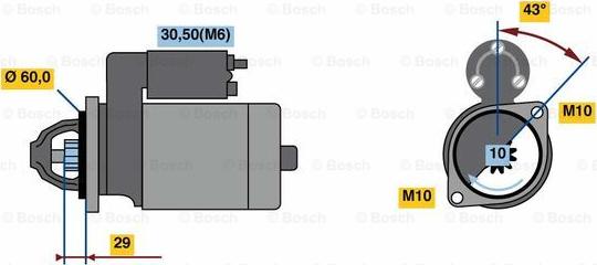 BOSCH 0 001 107 459 - Motorino d'avviamento www.autoricambit.com