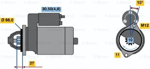 BOSCH 0 001 107 508 - Motorino d'avviamento www.autoricambit.com