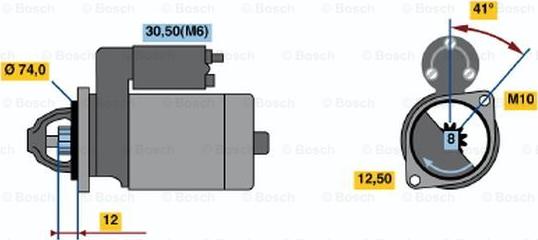 BOSCH 0 001 107 431 - Motorino d'avviamento www.autoricambit.com