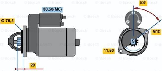 BOSCH 0 001 107 425 - Motorino d'avviamento www.autoricambit.com