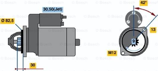 BOSCH 0 001 107 421 - Motorino d'avviamento www.autoricambit.com