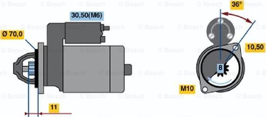 BOSCH 0 001 107 093 - Motorino d'avviamento www.autoricambit.com