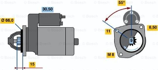 BOSCH 0 001 107 097 - Motorino d'avviamento www.autoricambit.com