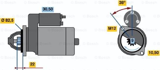 BOSCH 0 001 107 044 - Motorino d'avviamento www.autoricambit.com