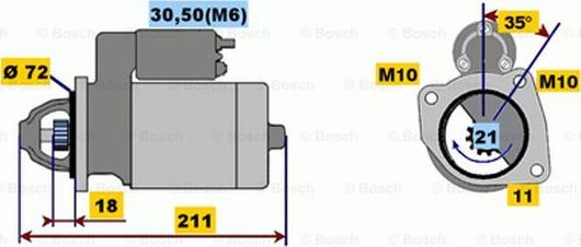 BOSCH 0 001 107 059 - Motorino d'avviamento www.autoricambit.com