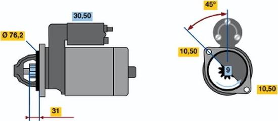 BOSCH 0001107058 - Motorino d'avviamento www.autoricambit.com