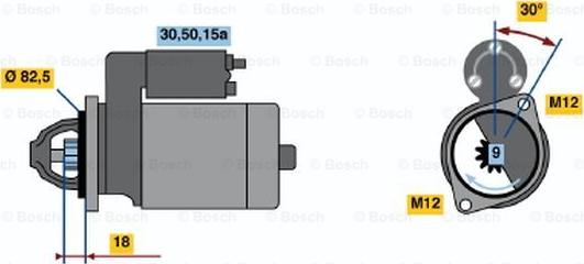 BOSCH 0 001 107 068 - Motorino d'avviamento www.autoricambit.com