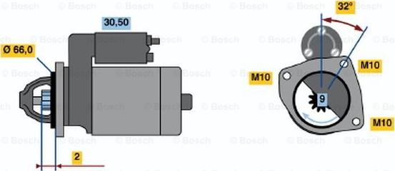 BOSCH 0 001 107 067 - Motorino d'avviamento www.autoricambit.com