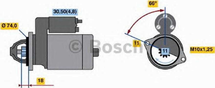 BOSCH 0 001 107 088 - Motorino d'avviamento www.autoricambit.com