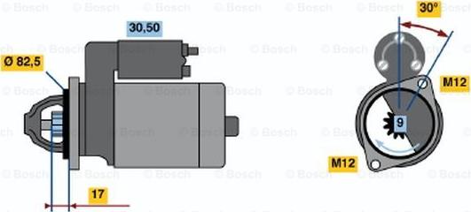 BOSCH 0 001 107 073 - Motorino d'avviamento www.autoricambit.com