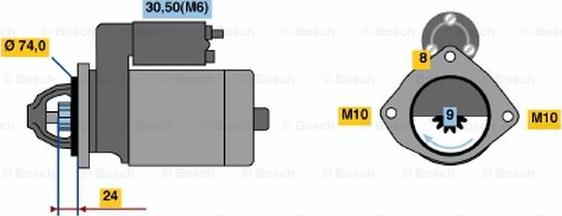 BOSCH 0 001 115 045 - Motorino d'avviamento www.autoricambit.com