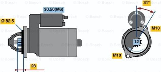 BOSCH 0 001 115 074 - Motorino d'avviamento www.autoricambit.com