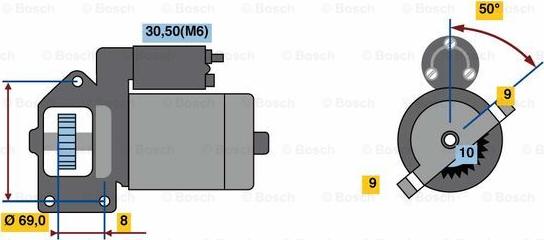 BOSCH 0 001 115 068 - Motorino d'avviamento www.autoricambit.com