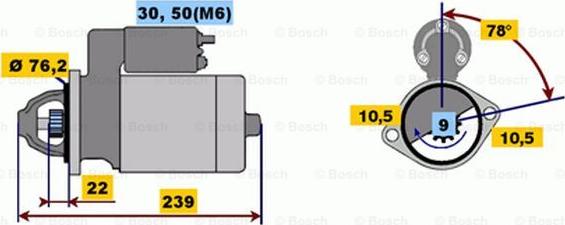 BOSCH 0 001 115 012 - Motorino d'avviamento www.autoricambit.com