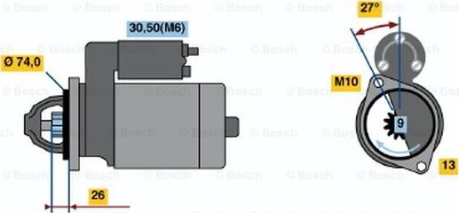 BOSCH 0 001 115 031 - Motorino d'avviamento www.autoricambit.com