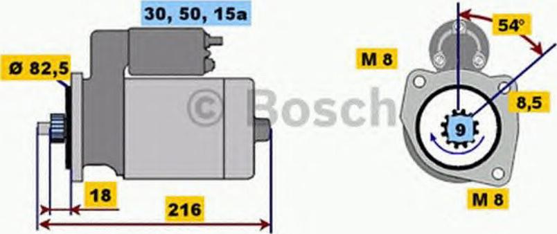 BOSCH 0 001 113 001 - Motorino d'avviamento www.autoricambit.com