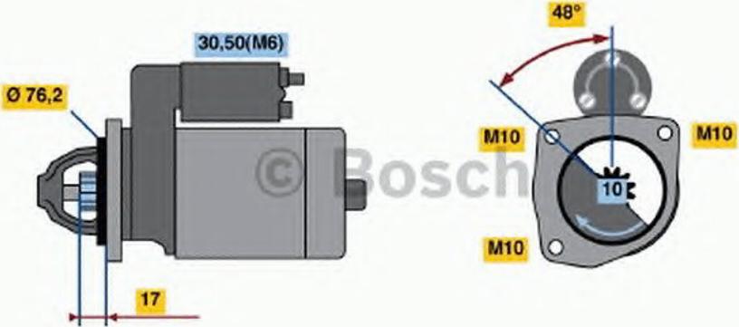 BOSCH 0001112033 - Motorino d'avviamento www.autoricambit.com