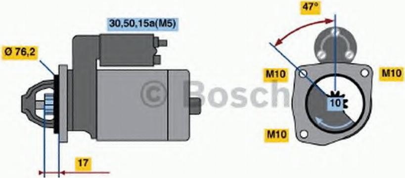 BOSCH 0001112037 - Motorino d'avviamento www.autoricambit.com