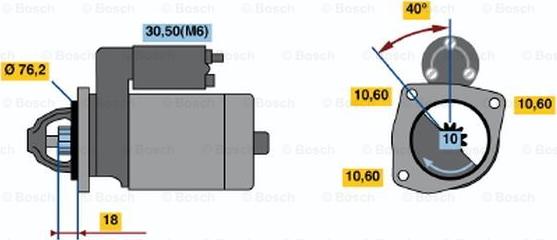 BOSCH 0 001 112 020 - Motorino d'avviamento www.autoricambit.com