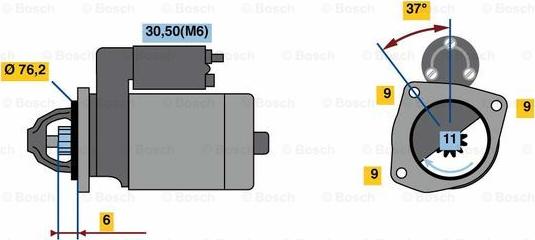 BOSCH 0 001 138 009 - Motorino d'avviamento www.autoricambit.com