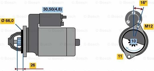 BOSCH 0 001 138 013 - Motorino d'avviamento www.autoricambit.com