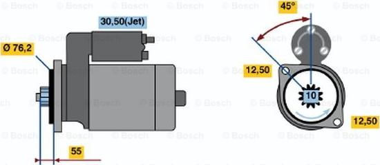 BOSCH 0 001 125 051 - Motorino d'avviamento www.autoricambit.com