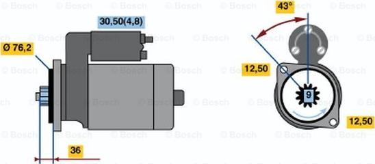 BOSCH 0 001 120 402 - Motorino d'avviamento www.autoricambit.com