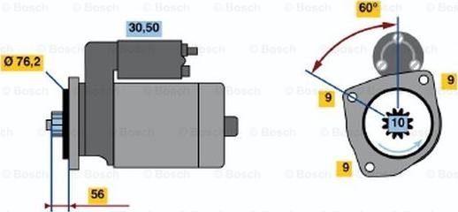 BOSCH 0 001 125 031 - Motorino d'avviamento www.autoricambit.com