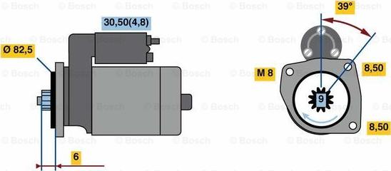 BOSCH 0 001 121 034 - Motorino d'avviamento www.autoricambit.com