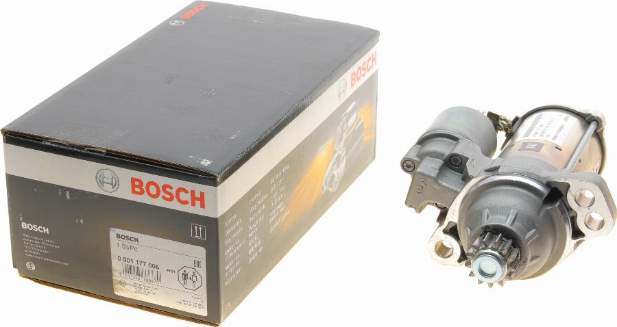 BOSCH 0 001 177 006 - Motorino d'avviamento www.autoricambit.com