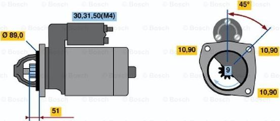 BOSCH 0 001 369 019 - Motorino d'avviamento www.autoricambit.com