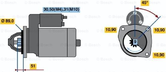 BOSCH 0 001 369 025 - Motorino d'avviamento www.autoricambit.com