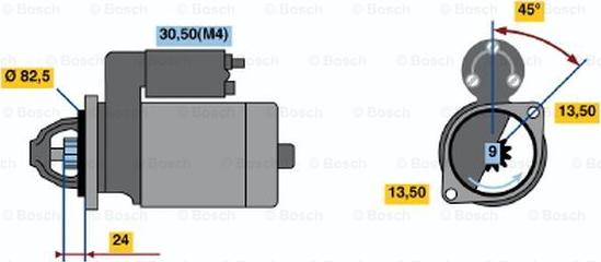 BOSCH 0 001 366 029 - Motorino d'avviamento www.autoricambit.com